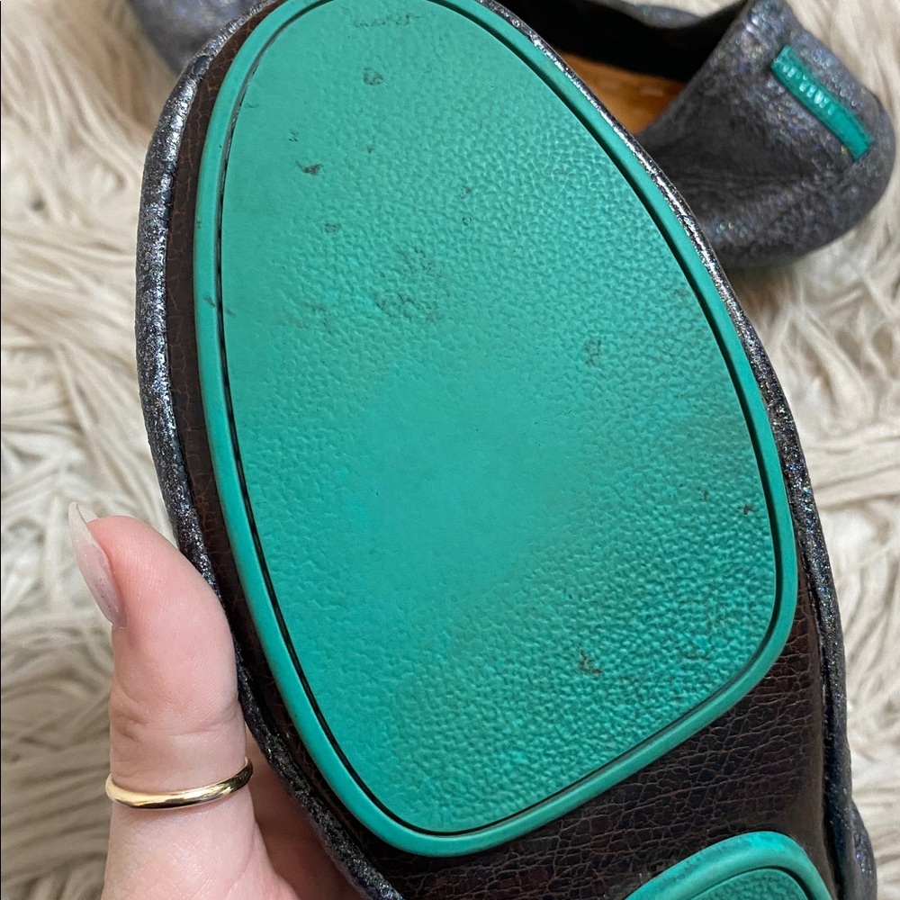 Tieks Moonstruck Metallic Glitter Gunmetal Ballet Flats - Picture 6 of 6